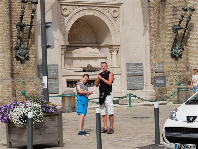 ein Erinnerungsfoto aus Duenkirchen, Frankreich