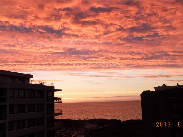 Romantischer Sonnenuntergang in De Panne